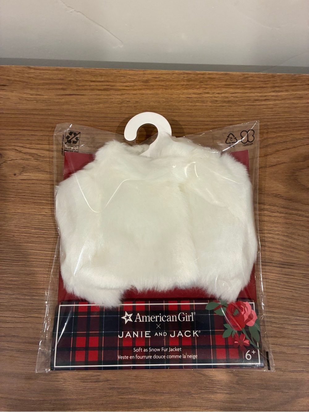 American Girl x Janie and Jack Soft in Snow White Fur Jacket for Doll